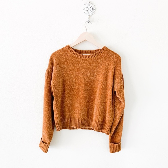Lovers + Friends Sweaters - lovers + friends gold chenille sweater